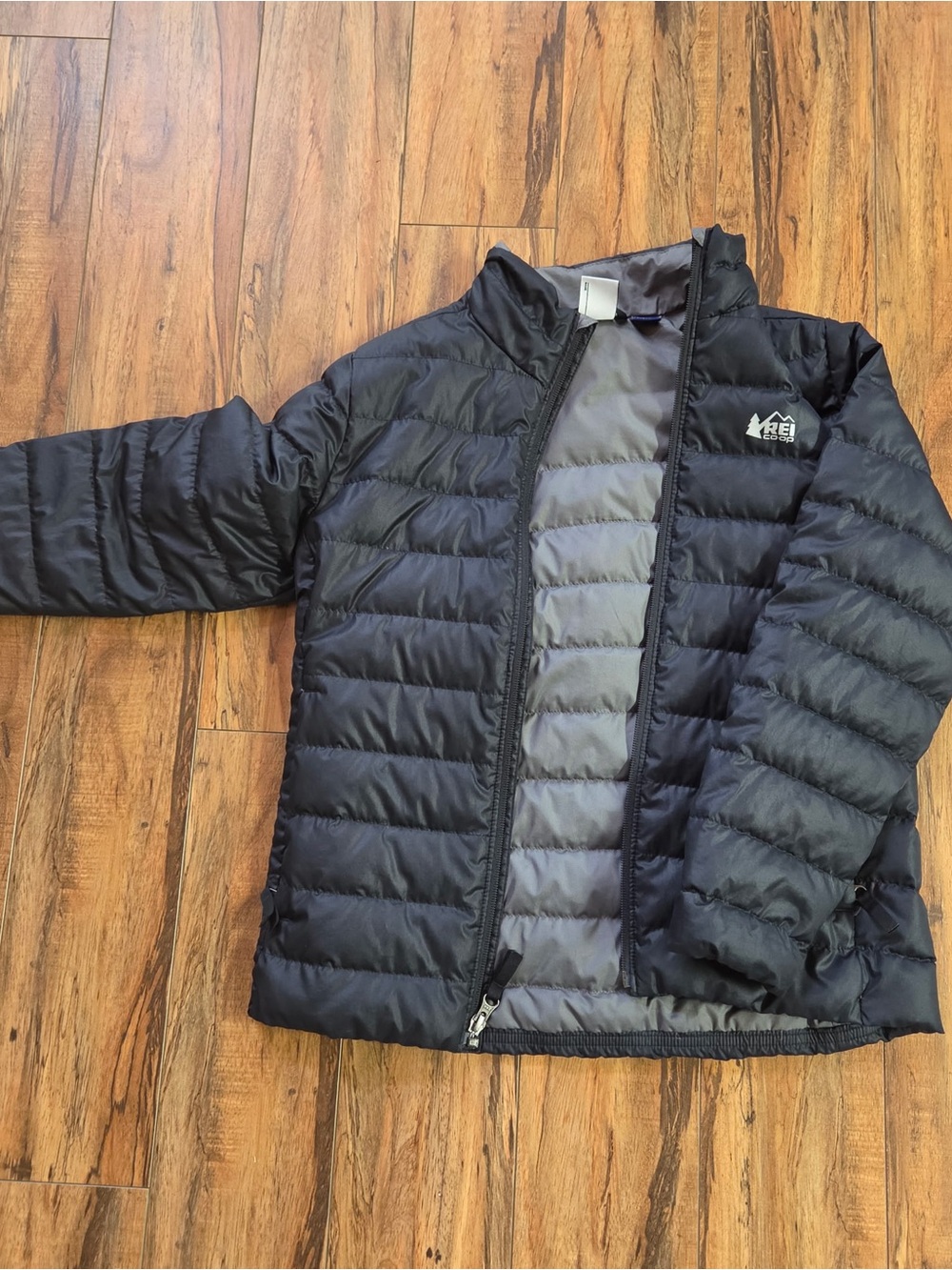 REI Kids' Black Puffer Jacket - Lightweight Insulated Coat